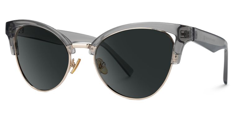 Charlene Gray Browline Sunglasses