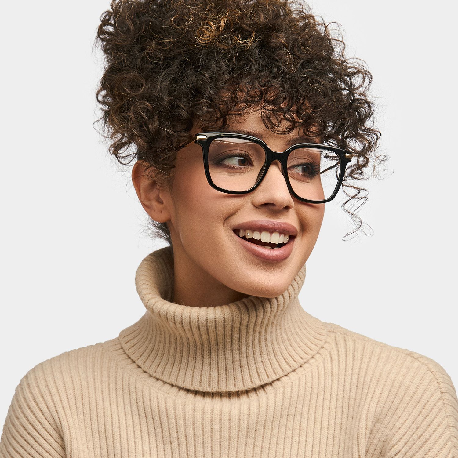Jacqui Square Black-Frame Glasses for Women and Men | ZEELOOL5