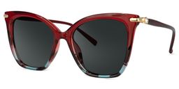 Lamar Red Butterfly Sunglasses1