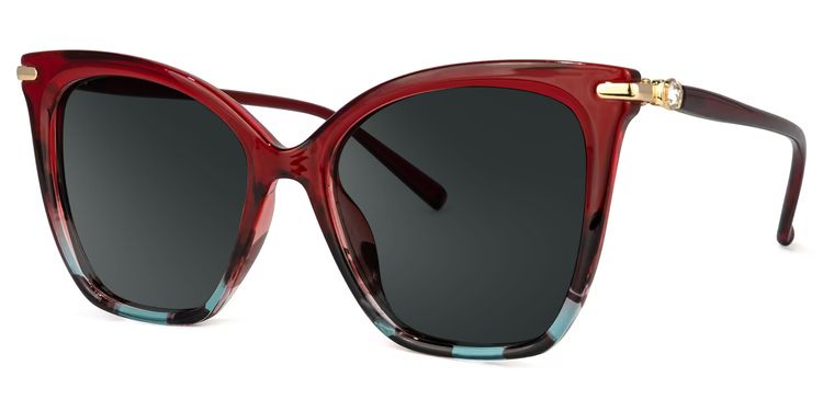 Lamar Red Butterfly Sunglasses