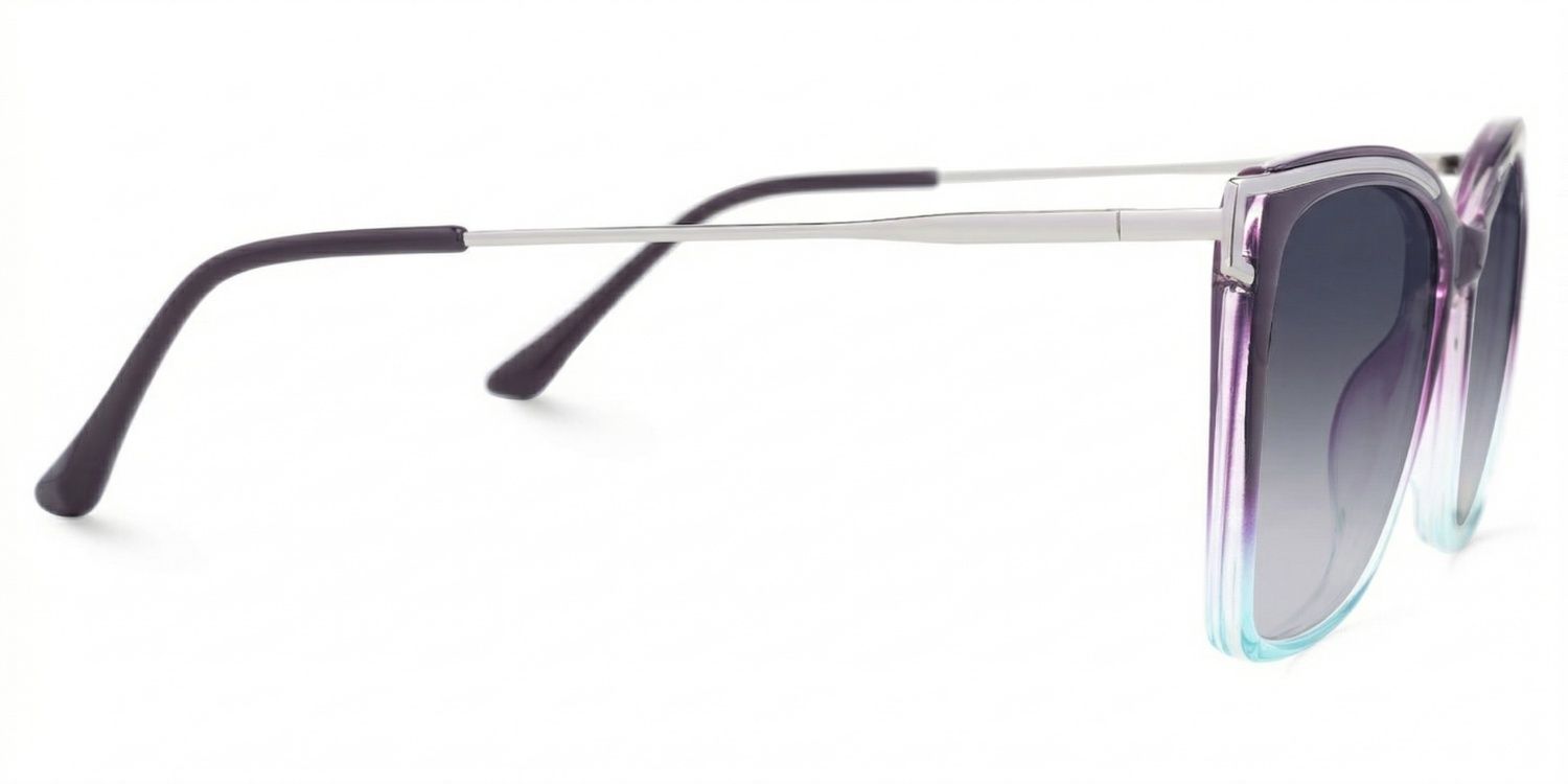 Krystle Square Purple-Blue Sunglasses for Women & Men | ZEELOOL2