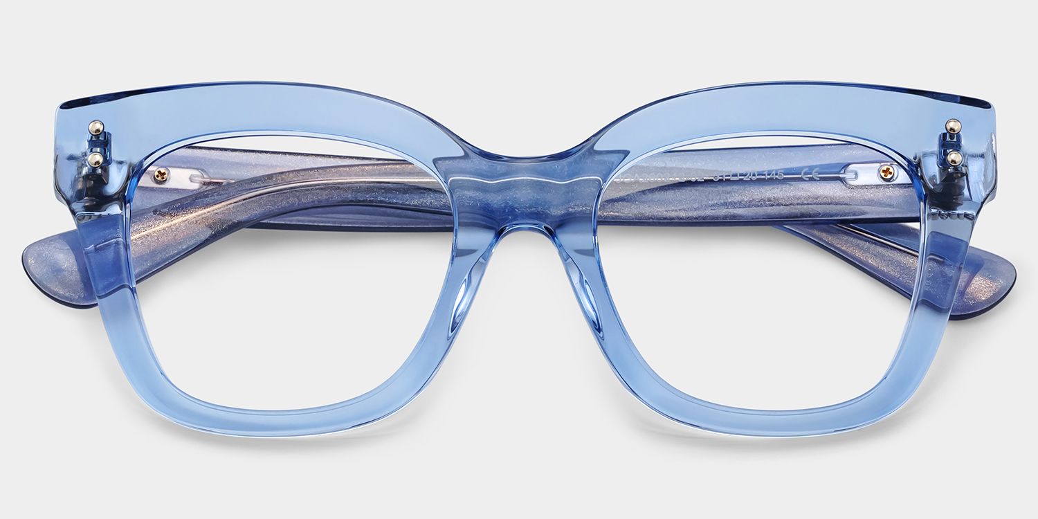 Affordable Blue Stella Butterfly Eyeglass Frames | ZEELOOL2