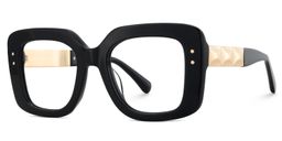 Yary Black Square Glasses3