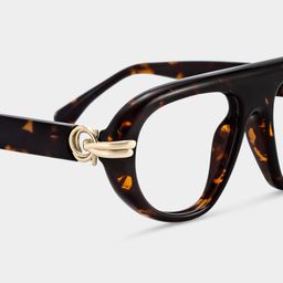 Aveline Tortoise Aviator Glasses5
