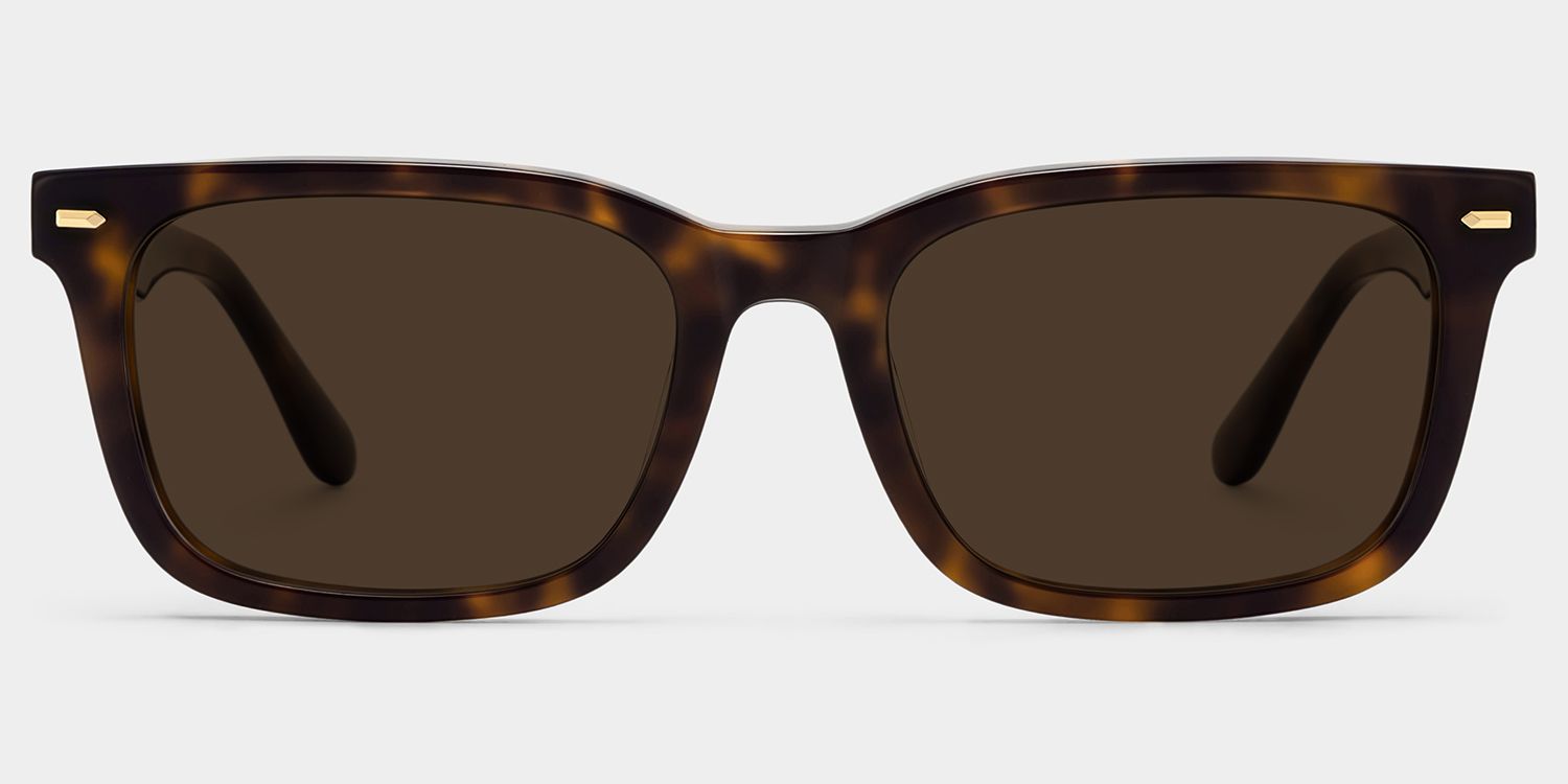 Patrick Tortoise Rectangle Sunglasses to Frame Your Face | ZEELOOL0