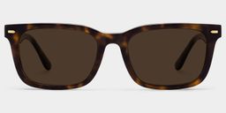 Patrick Tortoise Rectangle Sunglasses0