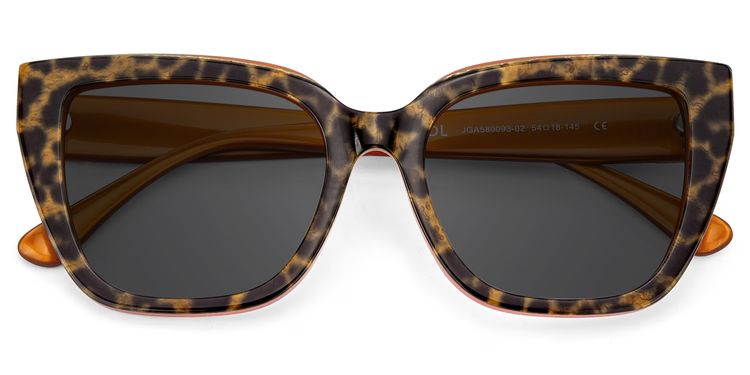 Tamarrah Leopard Cat eye Sunglasses
