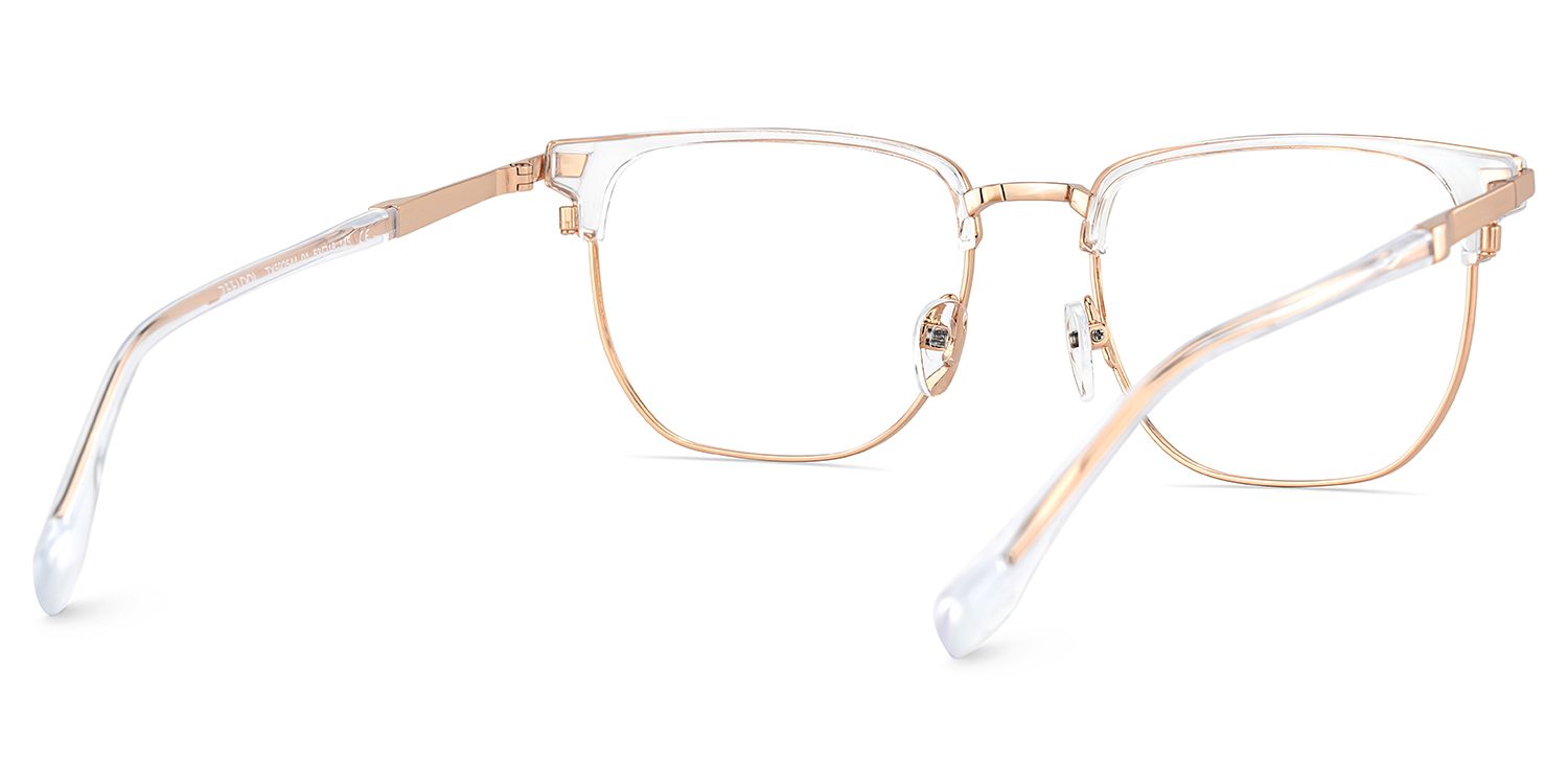 Zaira Browline Clear Eyeglasses with Wide Thin Frame4