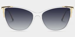 Yomary Clear Cat eye Sunglasses0