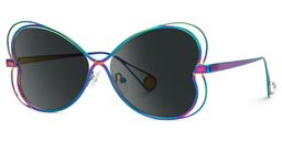 Aretha Iridescent Geometric Sunglasses1