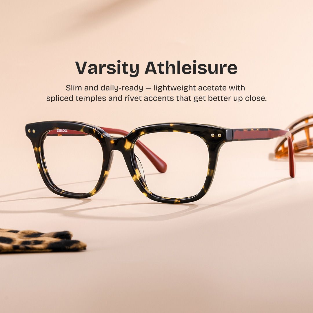 Angela Tortoise Rectangle Glasses | Retro Campus Essential0