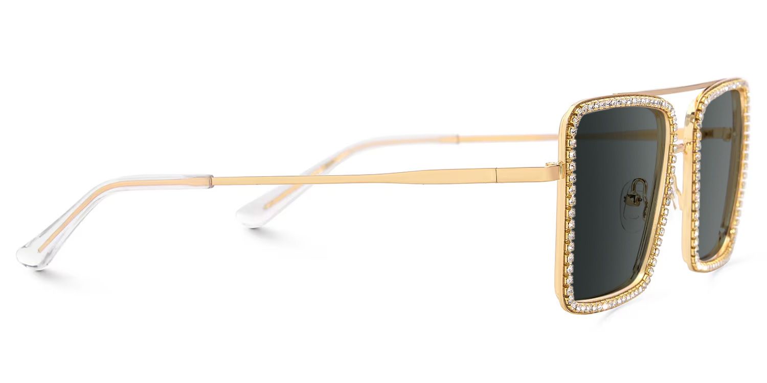 Diva Gold Square Sunglasses to Frame Your Face | ZEELOOL2