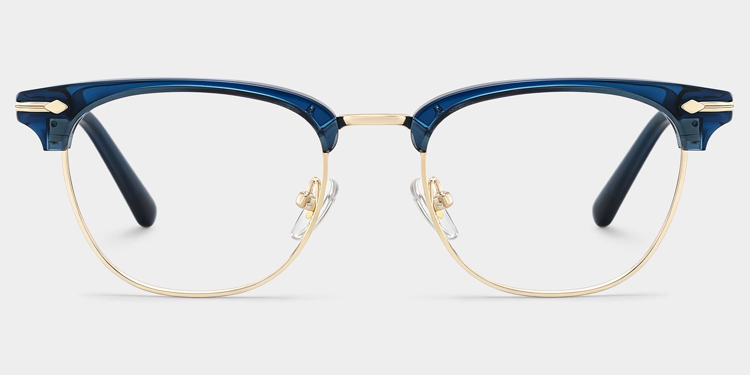 Capri Blue Browline Eyeglass Frames for Men | ZEELOOL0