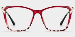 Tricee Two-tone Square Glasses1