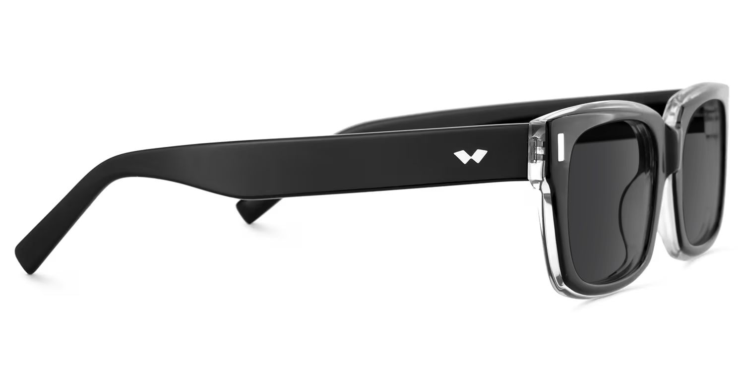 Fayssel Rectangle Style Black Frame Sunglasses | ZEELOOL3