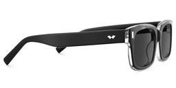Fayssel Black Rectangle Sunglasses3