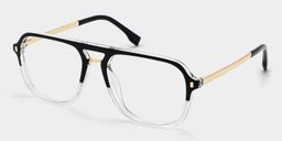 Kilworth Black-Clear Aviator Glasses2