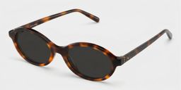 Everly Tortoise Oval Sunglasses2