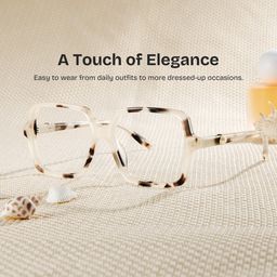Elena Tortoise Square Glasses0