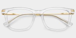 Selena Clear Rectangle Glasses2
