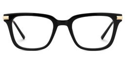 Kellie Black Rectangle Glasses0