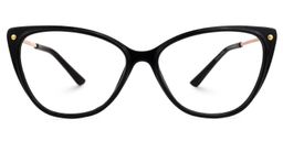 Brandi Black Cat eye Glasses0