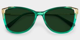 Yomary Green Cat eye Sunglasses1