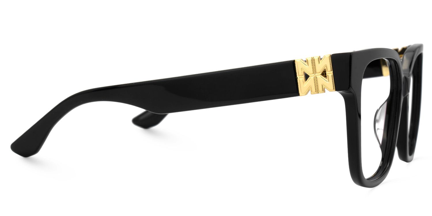 Kerri Oversized Black Square Glasses | Zeelool2