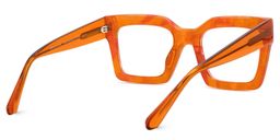 Agaton Orange Square Glasses3
