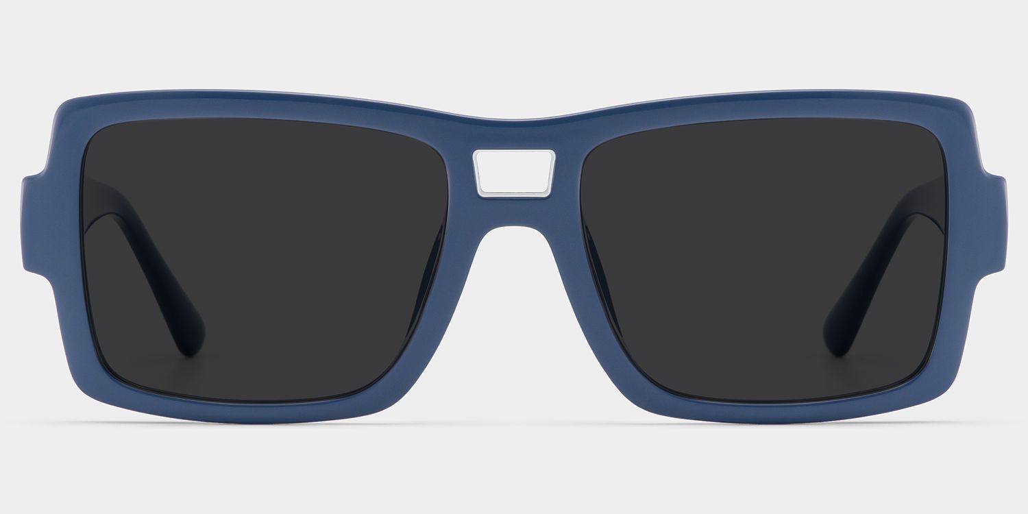 Nora Aviator Style Blue Frame Sunglasses | ZEELOOL0