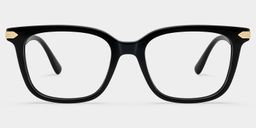 Thomas Black Rectangle Glasses1
