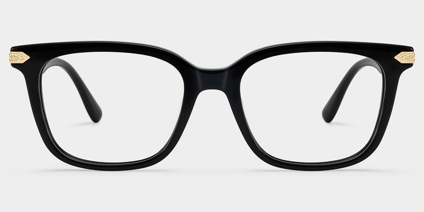 Thomas Black Rectangle Glasses