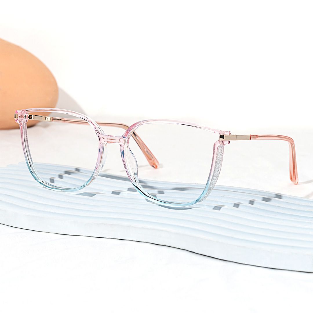 Square Rodz Two-tone Eyeglasses with Clear Frames5