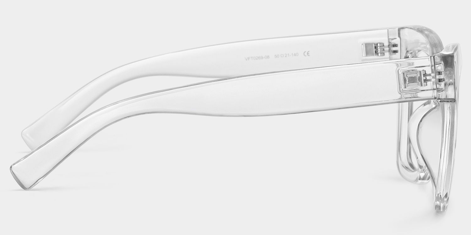 Malcolm Square Clear TR90 Frame Glasses | Zeelool3