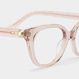 Charlotte Clear Pink Cat eye Glasses5