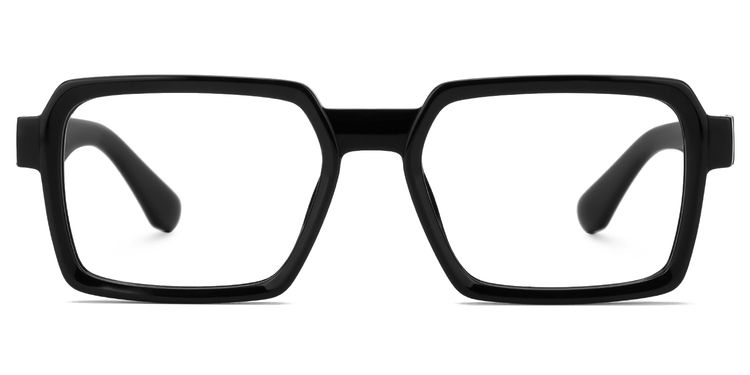 Fabien Black Rectangle Glasses