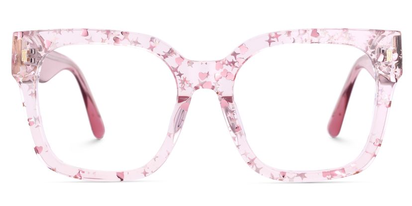 Scicluna Pink Square Glasses