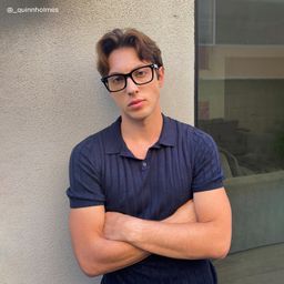 Patrick Black Rectangle Glasses7
