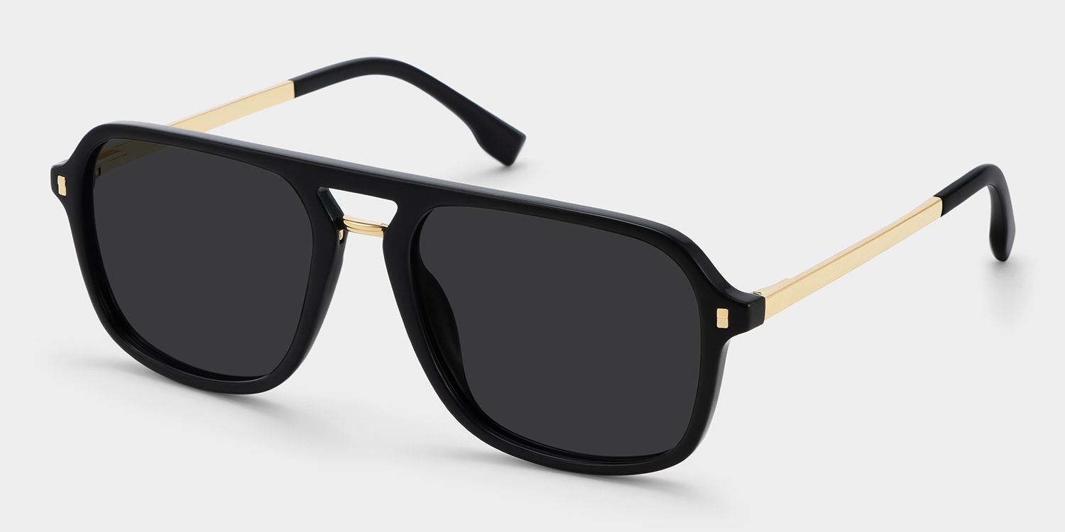 Kilworth Tr90 Black Aviator Frame Sunglasses | ZEELOOL2