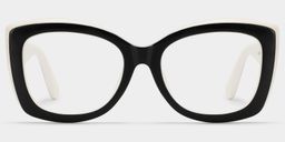 Rosie Black White Butterfly Glasses1