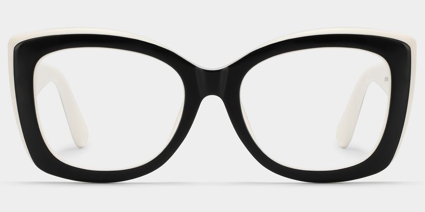 Rosie Black White Butterfly Glasses
