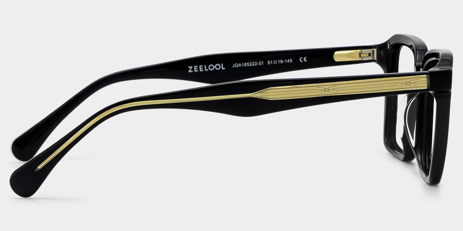 Vickerie Thin Black Glasses in Square Design | Zeelool4