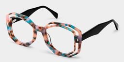 Bobbie Pink-Tortoise Oval Glasses3