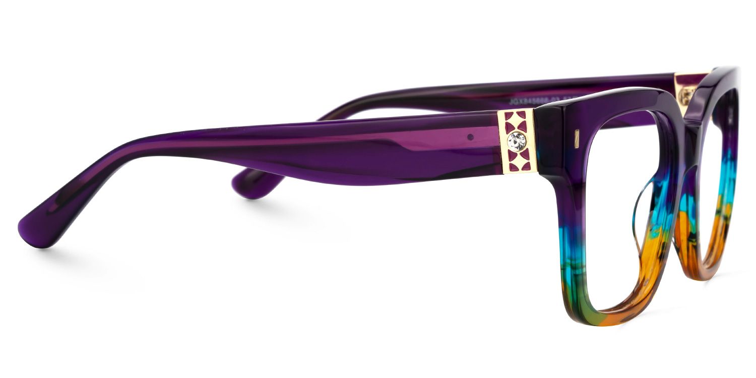 Designer Scicluna Square  Multicolor Full Frame Glasses | ZEELOOL3
