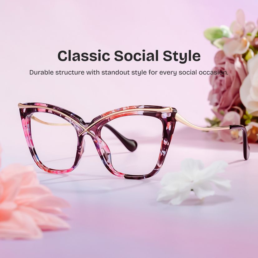 Winston Floral Butterfly Glasses