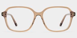 Clementine Light Brown Square Glasses1