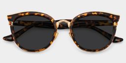 Laraine Tortoise Cat eye Sunglasses1