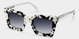 Megan Cow print Square Sunglasses2