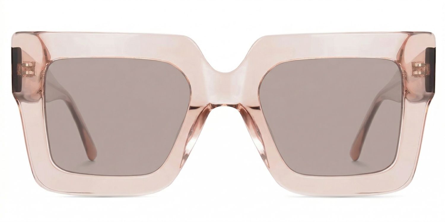 Brandon Square Beige Frame Sunglasses Online Sale | ZEELOOL0