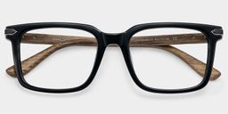 Noah Black Rectangle Glasses2